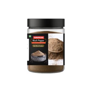 JarSpices Black Pepper Powder Kali Mirch Powder front view