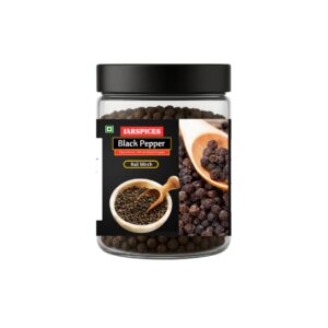 JarSpices Black Pepper Kali Mirch whole spice front view